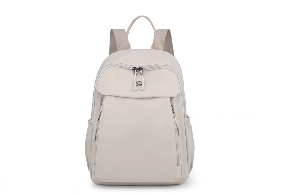 Casual Backpack Women Waterproof Nylon Back Pack Large Capacity Student Daypack Simple Schoolbag for Girls Ladies Travel Bags - Clikcy