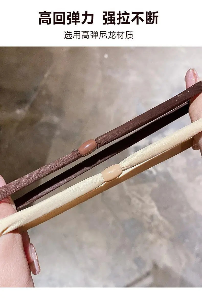 Korean Fashion High Elasticity Hair Ring for Girls Personality Thicken Ponytail Tie Hair Hair Rope Accessories Headband 3 Colos - Clikcy