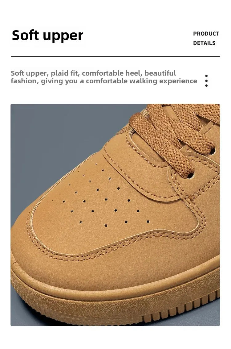 Men's Breathable Spring Summer Casual Shoes Student Fashion All-Match Lightweight Sporty Board Shoes Comfortable Rubber Sole