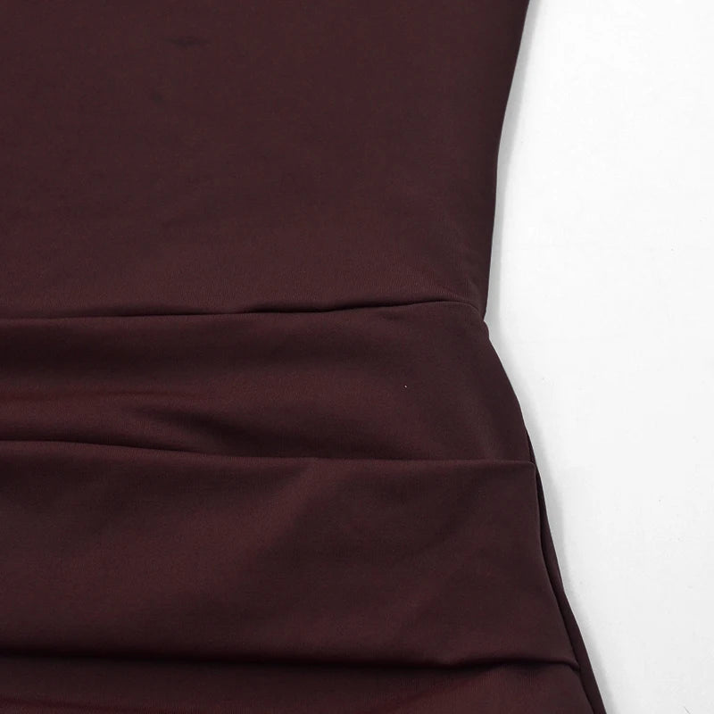 Sexy Mini Dress Women Summer Solid Fashion V-neck Backless Sleeveless Bodycon Halter Dresses Casual Elegant Party Basic Dresses - Clikcy