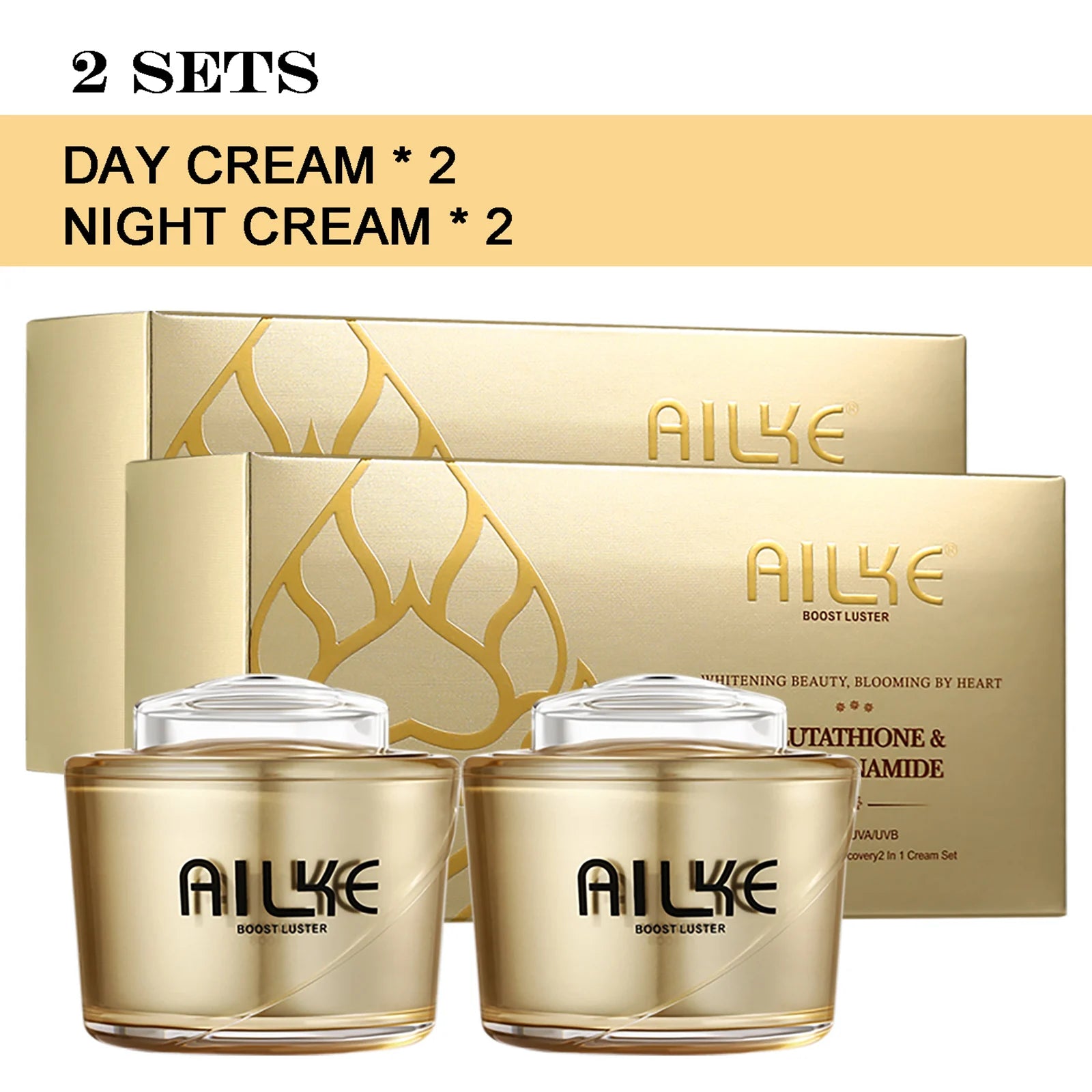 AILKE Whitening Moisturizing Facial Cream, Naturally Brighten Skin Tone, Remove Dark Spots, Clean Skin With Nicotinamide Spf35+ - Clikcy