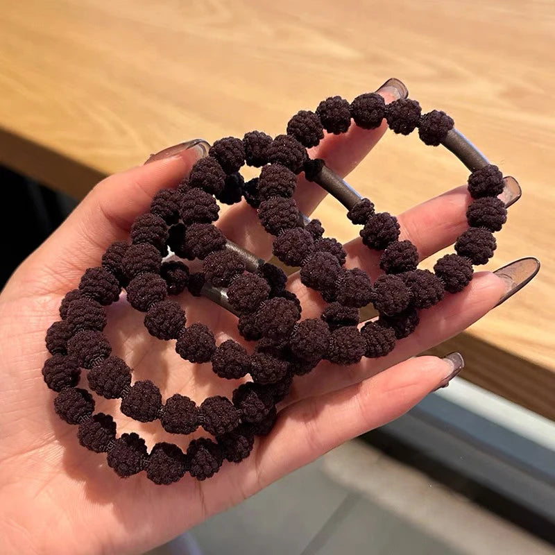 AWAYTR 5PCS New Girls Elastic Hair Rubber Bands  Headbands Women Hair Tie Hair Gum Ponytail Hair Holders Hair Accessories - Clikcy