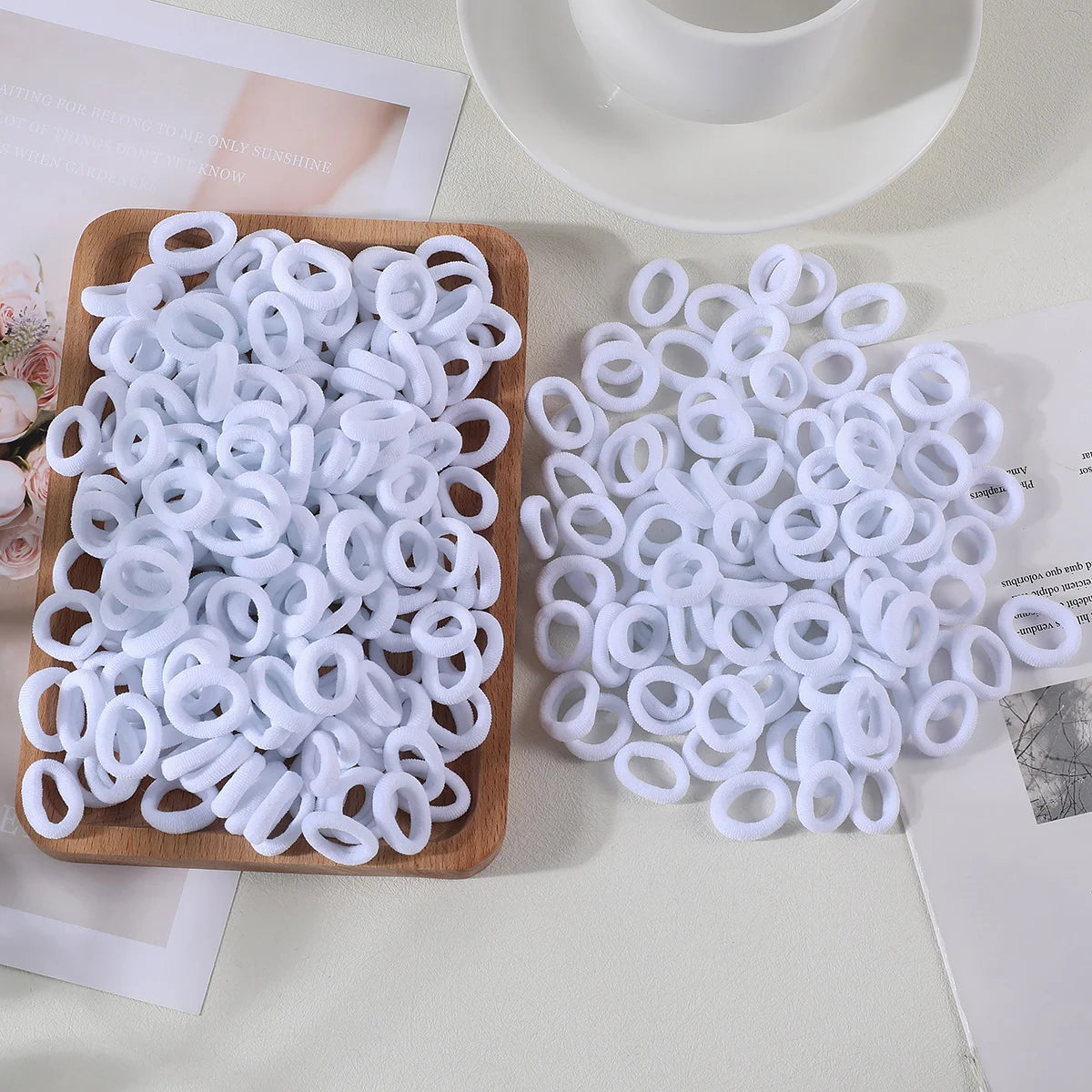 100/300Pcs Children Elastic Hair Bands Girls Rubber Band Kids Sweet Scrunchie Hair Ties Baby Headband Kids Hair Accessories - Clikcy