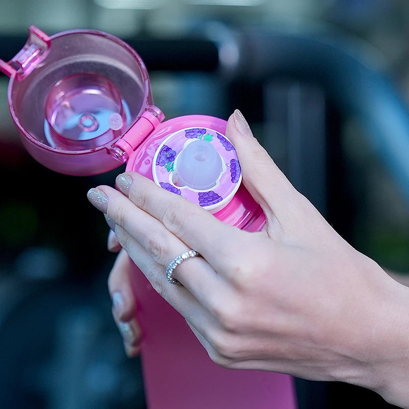 1pc Air Water Bottle With 1pc Random Flavor Pods Portable Transparent With Straw Leak Proof Suitable for Outdoor Sports - Clikcy