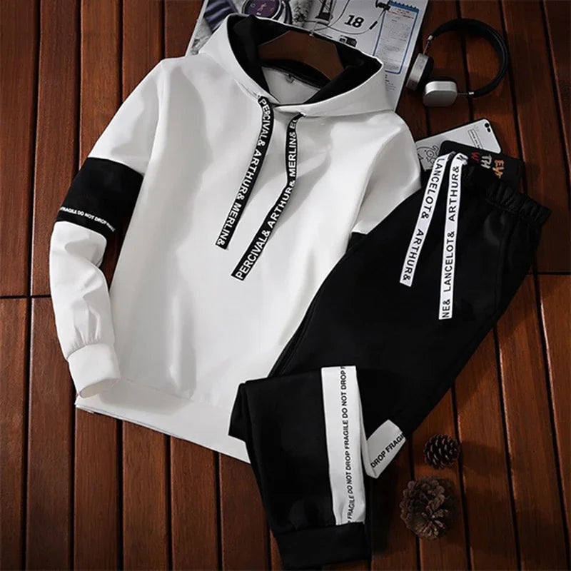 Men's Hoodies Long Sleeve Casual Printing With Letter Sweatshirts New Spring Hip Hop Pullover Sports Top Male Hooded Sweatshirts - Clikcy