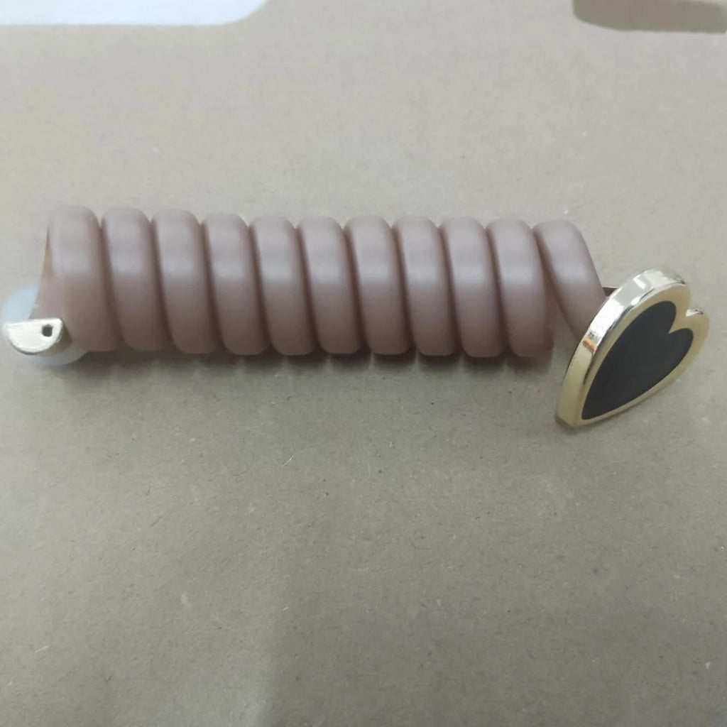 Elastic Knit Telephone Wire Hair Bands Girl Woman Hair Accessories Rubber Band Headwear Hair Rope Spiral Shape Hair Ties - Clikcy