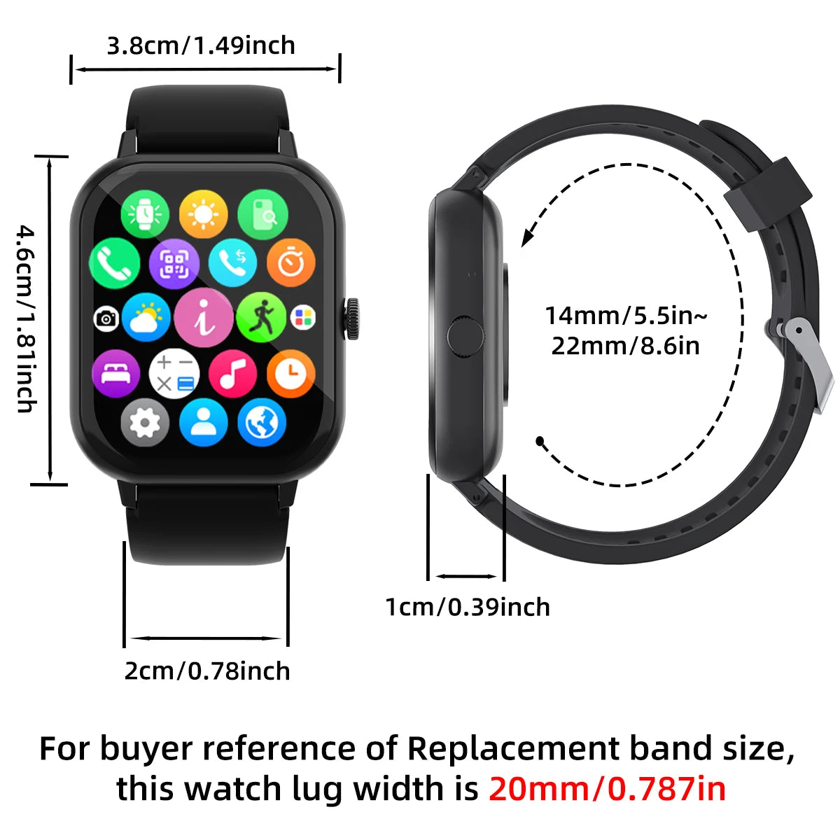 Smart Watch Sport Music Display Message Wrist Watch Sleep Heart Rate Monitoring Gifts Women 2025 Smartwatches Men Fitness Wrist - Clikcy