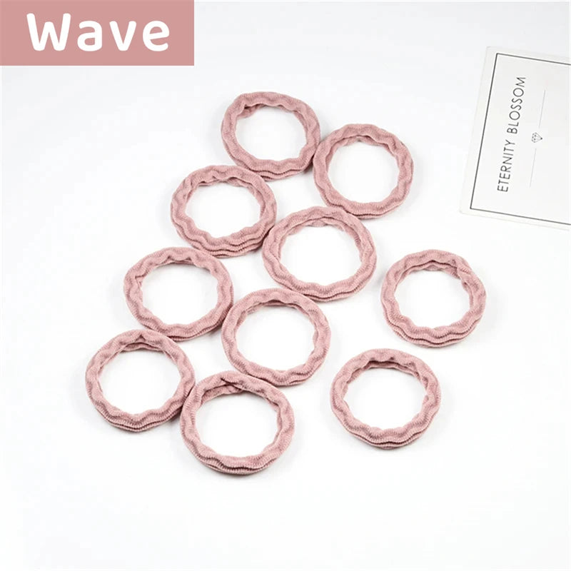 10PCS Women Girls Simple Basic Elastic Hair Bands Ties Scrunchie Ponytail Holder Rubber Bands Fashion Headband Hair Accessories
