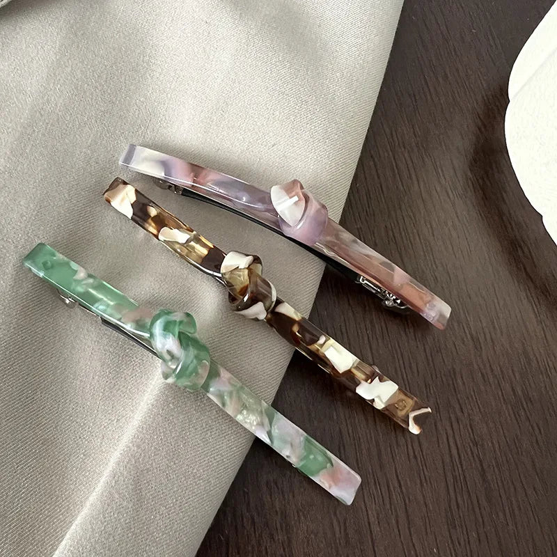 Ruoshui Woman Acetate French Bow Hair Claws Barrettes Hair Trendy Lady Hair Accessories Spring Clip Hairgrip Headwear - Clikcy