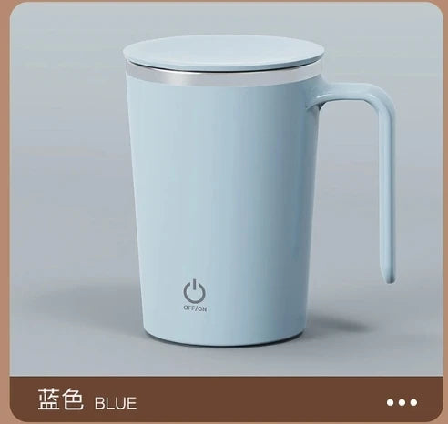 1pcs Automatic Self Stirring Magnetic Mug Stainless Steel Temperature Difference Coffee Mixing Cup Blender Mixer Thermal Cup
