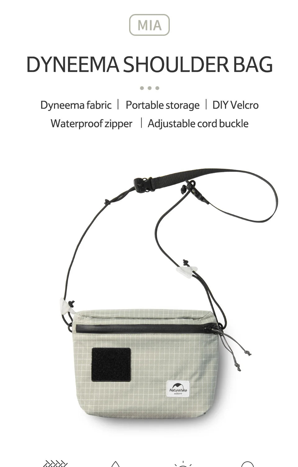 Naturehike ZT-12 3L Portable Chest Pack Casual Shoulder Satchel Small Travel Mini Large Capacity Outdoor Cycling Crossbody Bag - Clikcy