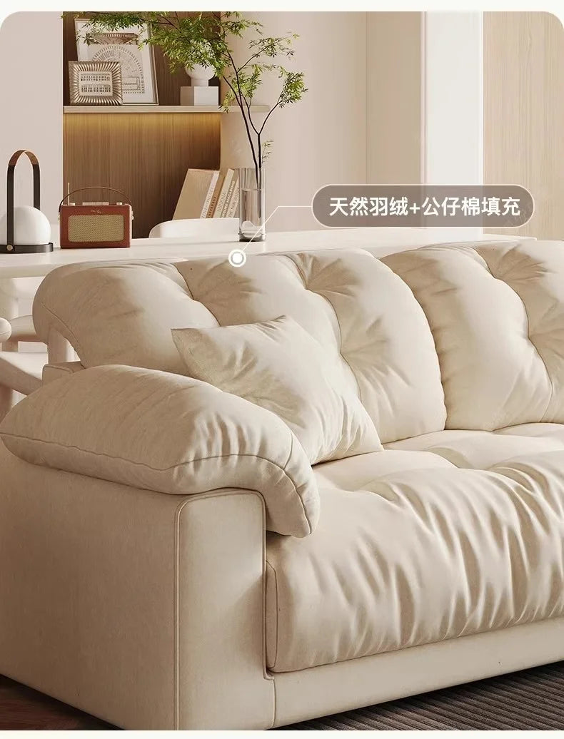 Nordic Modern Living Room Sofa Luxury Designer Fluffy Loveseat Lazy Sofa Lounge Cloud Divano Da Soggiorno Furniture Home