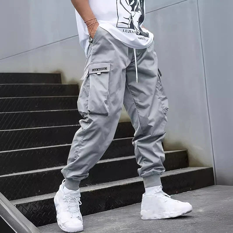 Fashion Lightweight Cargo Pants Summer Breathable Casual Sweatpants 2/1Pcs Hip-Hop Drawstring Trousers Outdoor High Street Pants - Clikcy