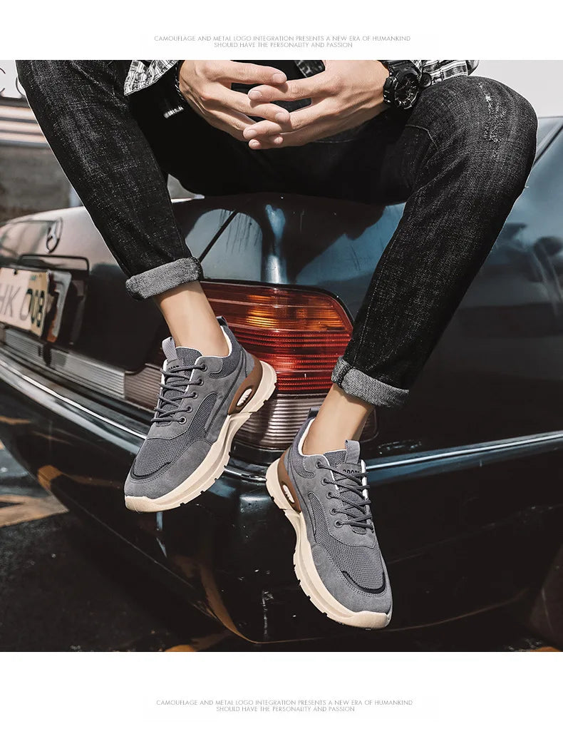 2024summer Fashion Men Sneakers Spring All-match Casual Shoes Outdoor Running Increase Platform Shoes Sapatos Formais Masculinos - Clikcy