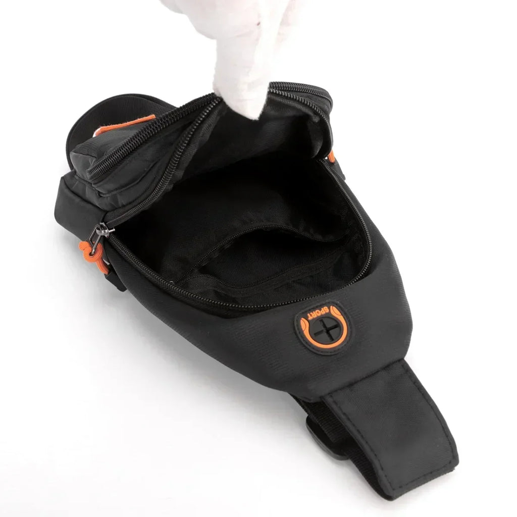 Mens Adventure Sling Backpack - Spacious Rugged for Outdoor Sports Hiking and Travel - Versatile Chest Bag with Multiple Pockets - Clikcy