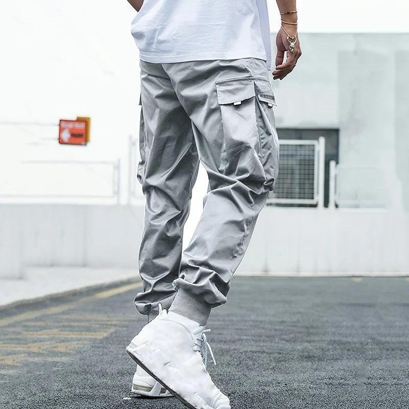 Fashion Lightweight Cargo Pants Summer Breathable Casual Sweatpants 2/1Pcs Hip-Hop Drawstring Trousers Outdoor High Street Pants - Clikcy