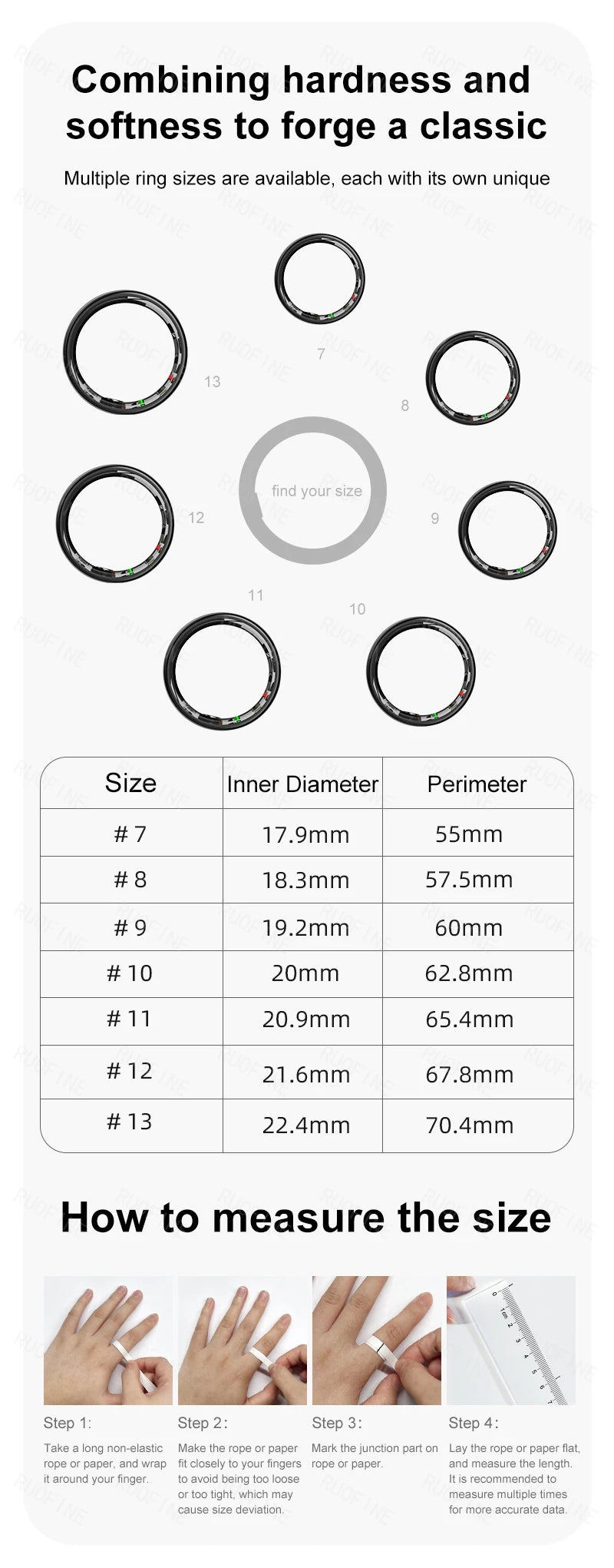 2025 Rings for Man  Women's Monitoring Remote Control Skin Temperature Electronic Device Swimming Qring Size 7 to 13 IPhone IOS - Clikcy
