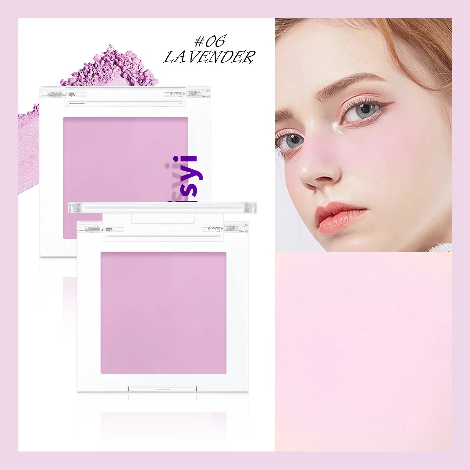 Monochrome blush, brightening matte cosmetics, highlighting, expansion color, youthful and natural makeup - Clikcy