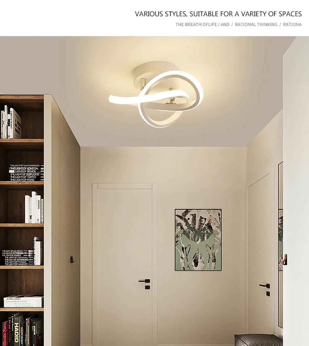 LED Strip Aisle Ceiling Lights Modern Minimalist Living Room Lamps For Balcony Entrance Staircase Home Decor Fixtures Led Luster - Clikcy