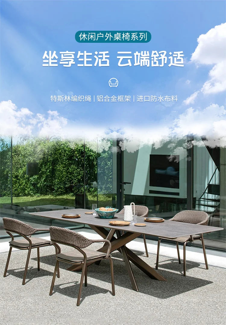 Outdoor Camping Garden Furniture Sets Lounge Rattan Dining Tables Chair Backyard Armchairs Sectional Salon De Jardin Furniture - Clikcy