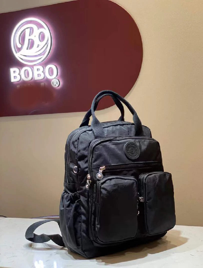 Multi-pocket Nylon School Backpack Casual Women's Backpack Lightweight Large Capacity School Bag Large Capacity Travel Backpack