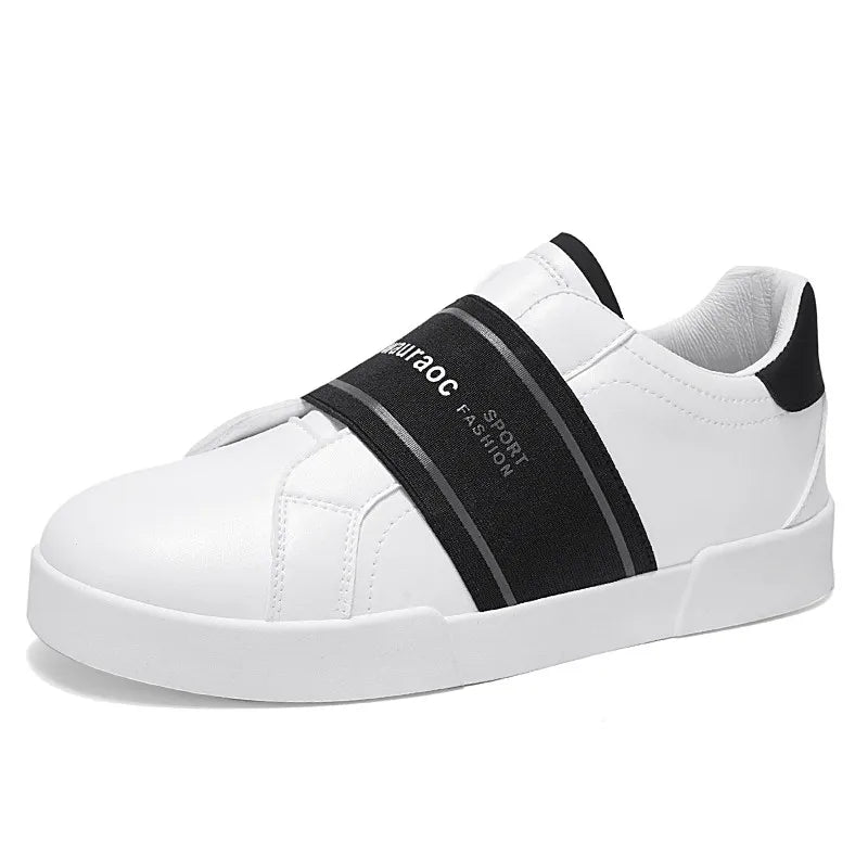 New Spring Trendy Sneakers Men Low Cut Leather Men’s Skateboard Shoes Comfy Platform Vulcanize Shoes For Men zapatos para hombre - Clikcy