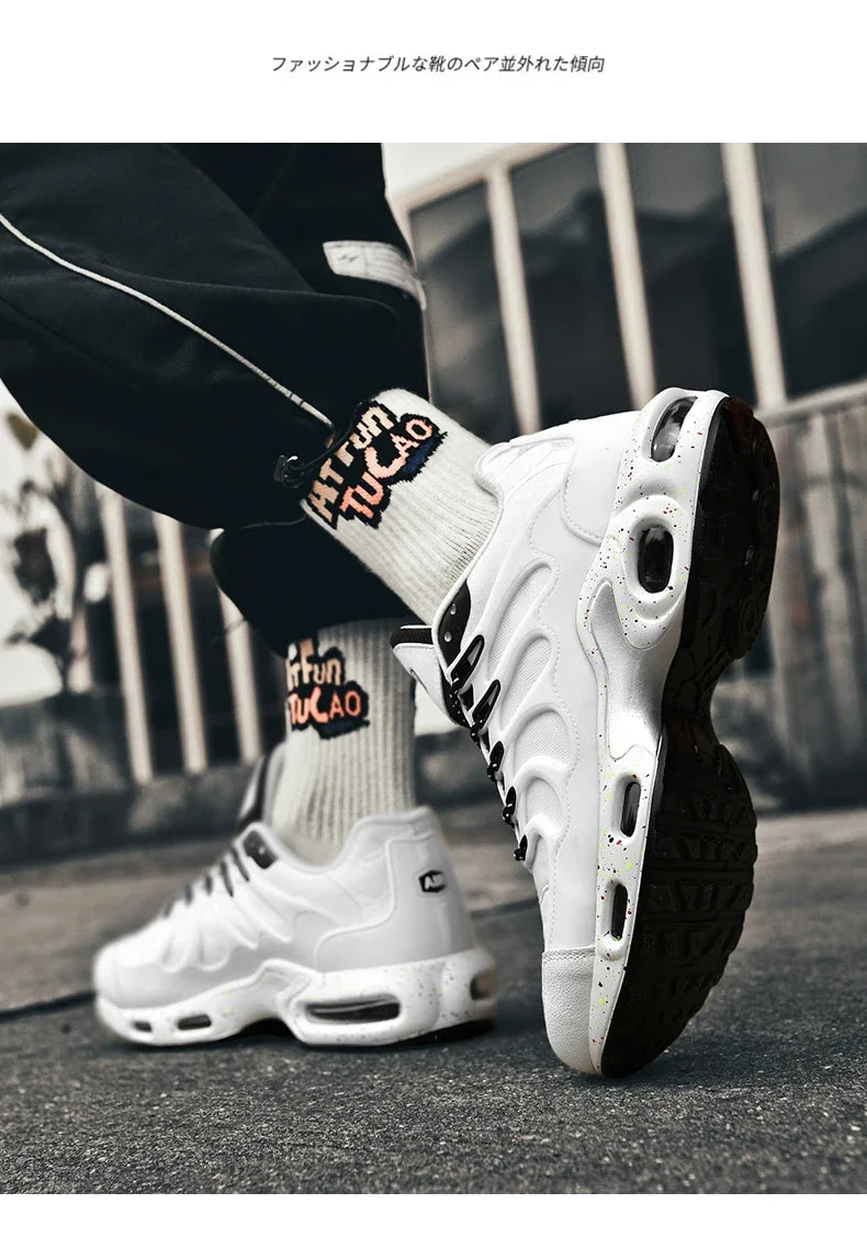 New Men's Air Cushion Running Shoes Designer Footwear Luxury Shoes Male Fitness Jogging Sneakers Basketball Antiskid Mens Tennis