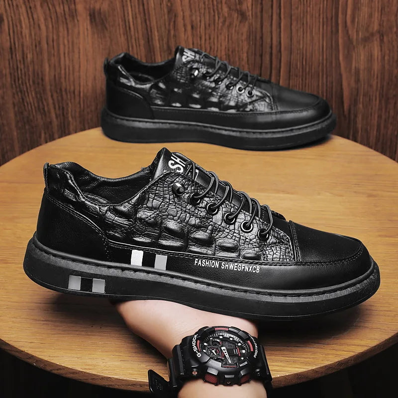 Men's Flats Shoes Luxury Men's Sneakers Spring Autumn 2024 Outdoor Sport Shoes for Men Fashion Vulcanized Shoe Tenis Para Hombre - Clikcy