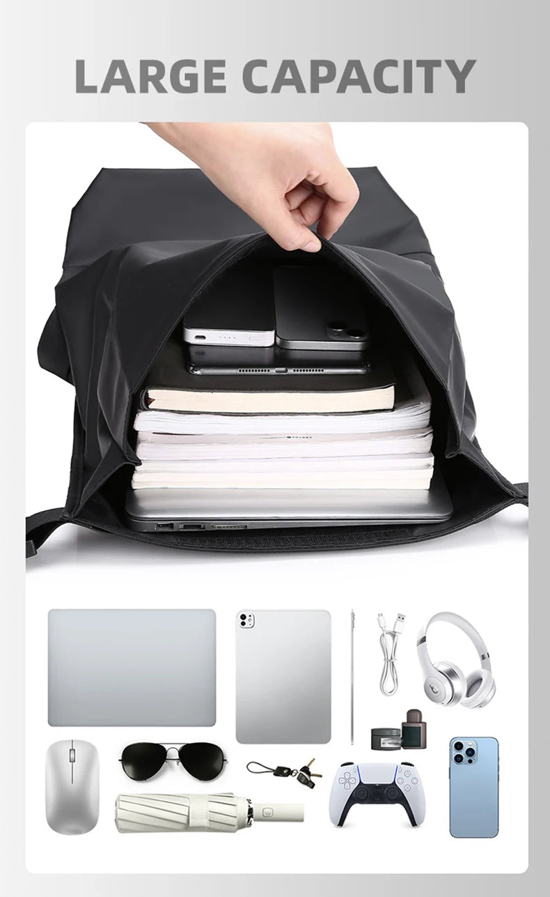 Travel Backpack Outdoor Camping Hikking Climbing Duffel Bag Sport Fitness Rucksack Casual Folding Rolling Mouth Double Knapsack - Clikcy