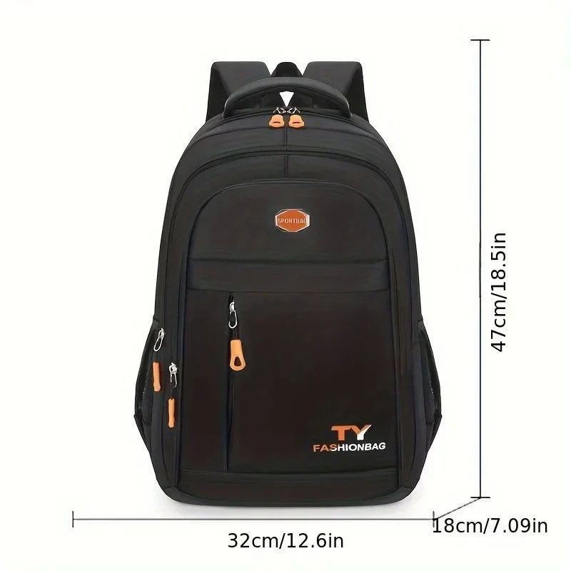 1 Pc Men's Backpack, Large Capacity Waterproof Casual Backpack,Adjustable Computer Backpack - Clikcy
