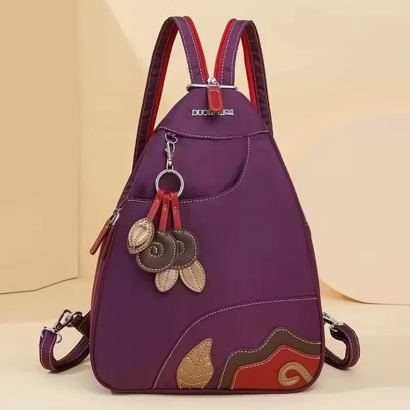 Casual Solid Nylon Designer Style Backpacks for Women 2025 High Quality Simple Versatile Commute Hot Trendy Sweet School Bags - Clikcy