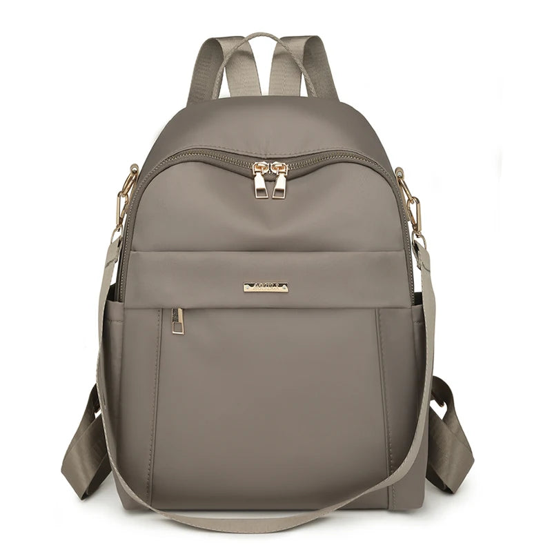 Simple Modern Backpack Women Waterproof Nylon Daypack Large Capacity School Bag Student Lightweight Back Pack Ladies Travel Bags