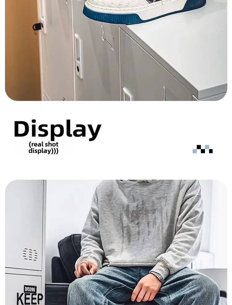 Men's Shoes 2025 New Trend Printed Fashion Shoes All Kinds of High Sense Board Shoes Daily Wear Street Casual Shoes - Clikcy