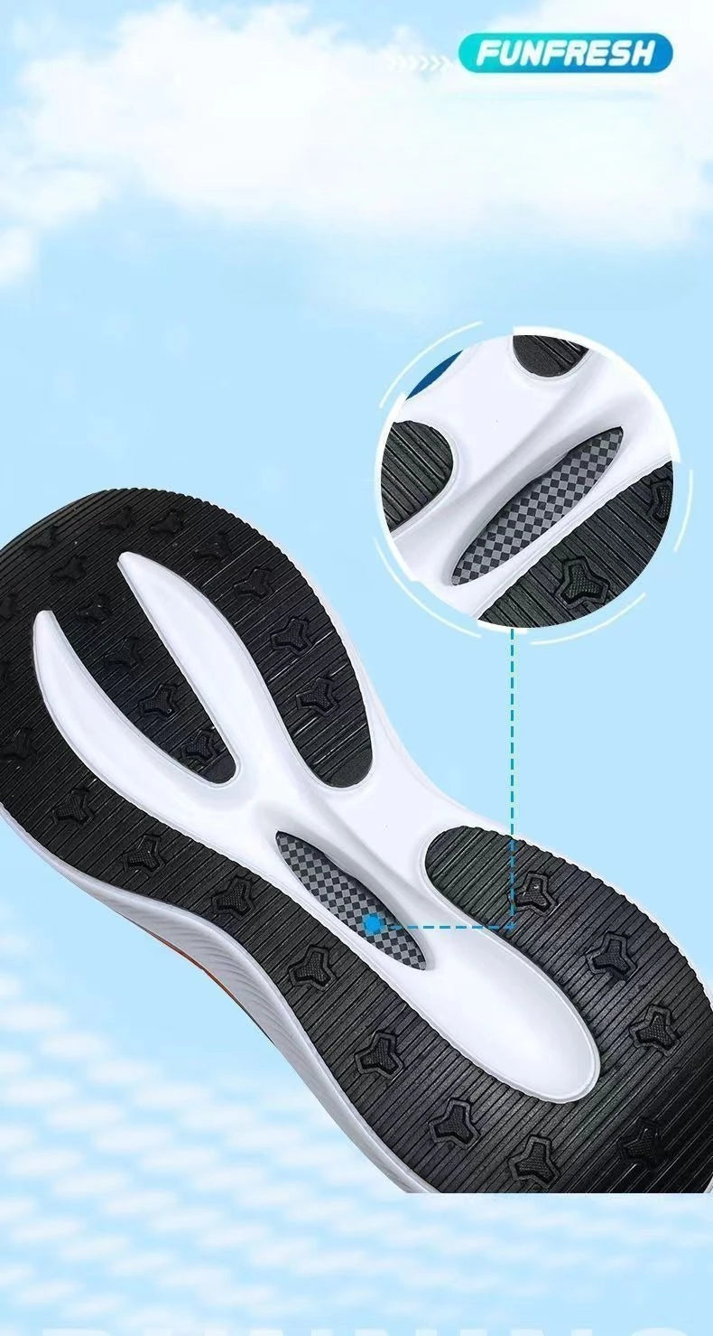 Men's Sports Shoes Men's Soft-soled Running Shoes Mens Trendy, Comfortable and Casual Shoe Mens Mesh Breathable Sports Shoe - Clikcy