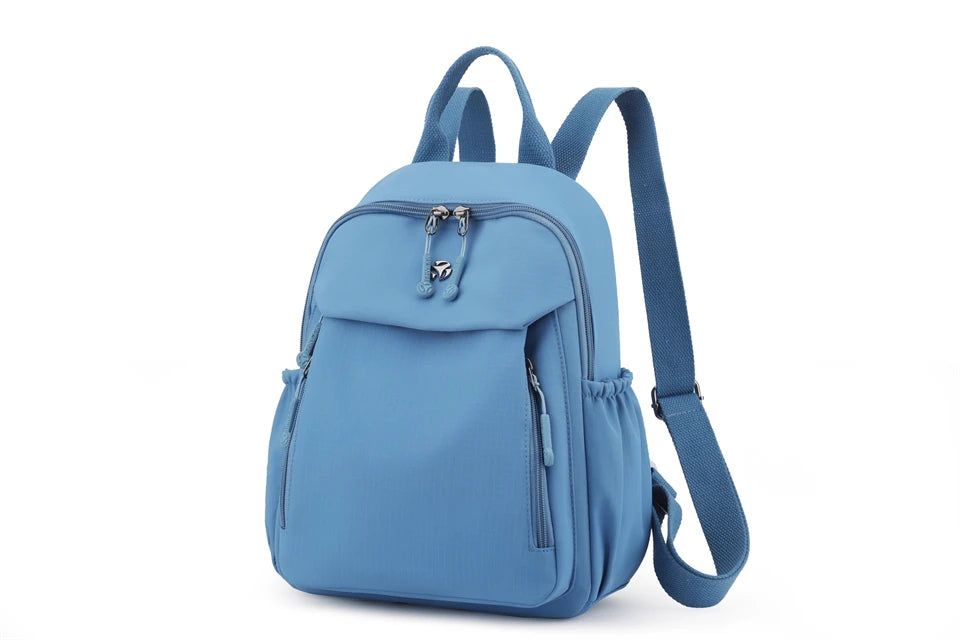 Waterproof Nylon Backpack Women Casual Simple Daypack Large Capacity Schoolbag for Girls Lightweight Back Pack Ladies Travel Bag - Clikcy