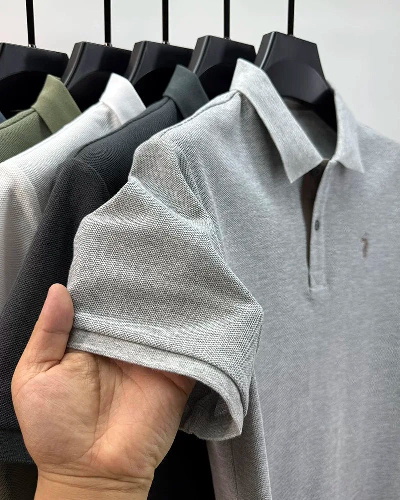 High end brand 100% cotton short sleeve polo shirt men's summer fashion designer new Paul pony embroidery casual golf T-shirt - Clikcy