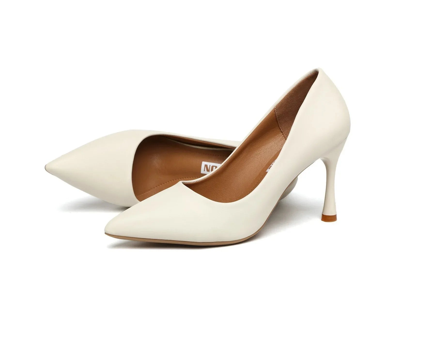 Korean Style Women's Pointed Toe High Heels Slim Fit Professional Work Shoes Solid Color Simple Design Adult Summer Footwear - Clikcy