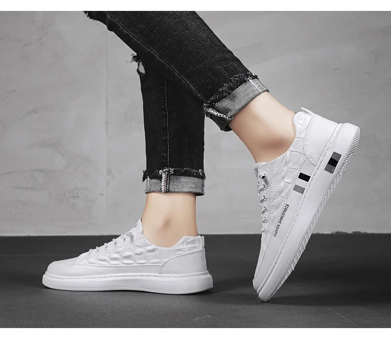 Men's Flats Shoes Luxury Men's Sneakers Spring Autumn 2024 Outdoor Sport Shoes for Men Fashion Vulcanized Shoe Tenis Para Hombre - Clikcy