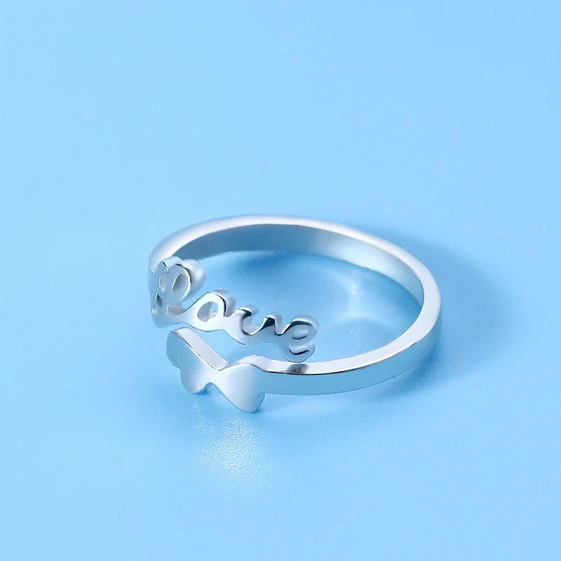 Hot 925 Sterling Silver Ring AAA Zircon Adjustable Simplicity Fashion Exquisite Women Jewelry Accessories Wedding Party Gift - Clikcy