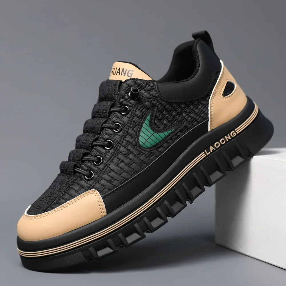 Spring and Autumn paragraph Men Chunky Sneakers Fashion Non-slip  Men's Sneakers comfortable Casual Board Shoe