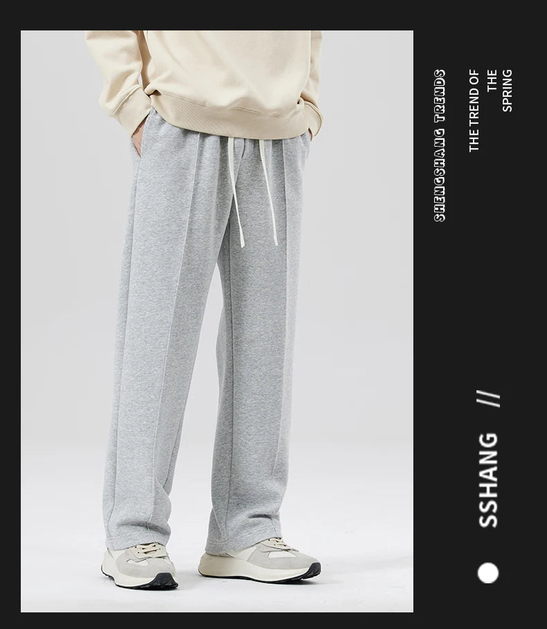 CAAYU Men's Jogger Sweatpants Fashion Hip Hop Japanese Streetwear Drawstring Casual Baggy Trousers Sports Loose Gray Pants Mens - Clikcy