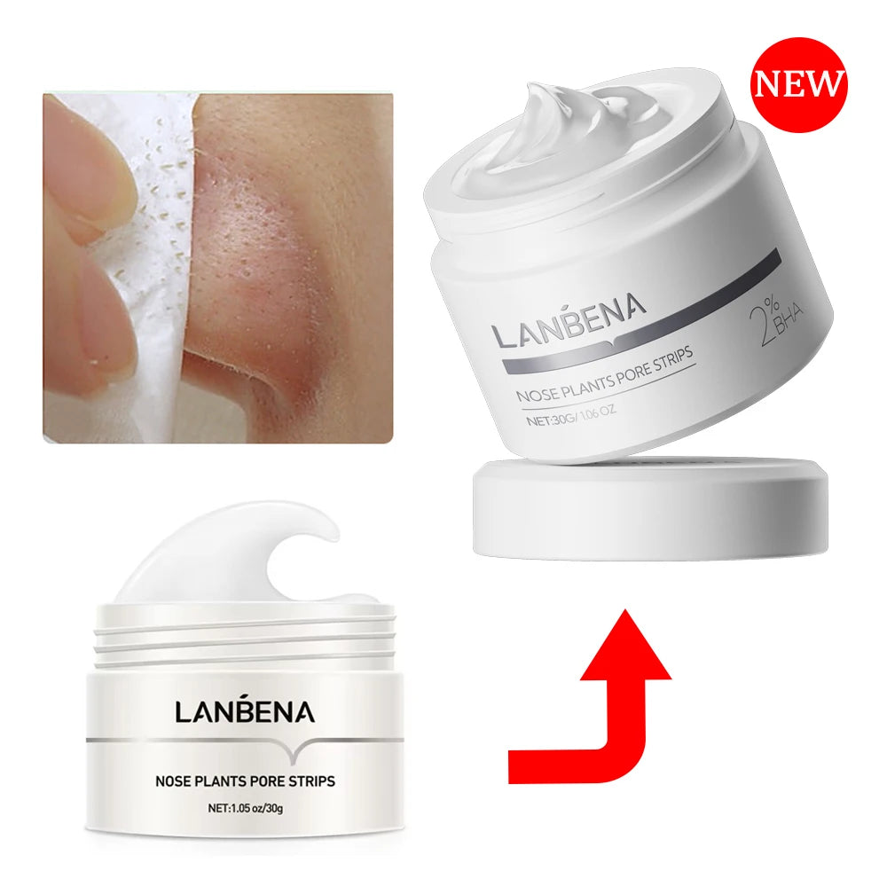 LANBENA New Style  Blackhead Remover Nose Mask Pore Strip Black Mask Peeling  Black Deep Cleansing Skin Care Beauty Health - Clikcy