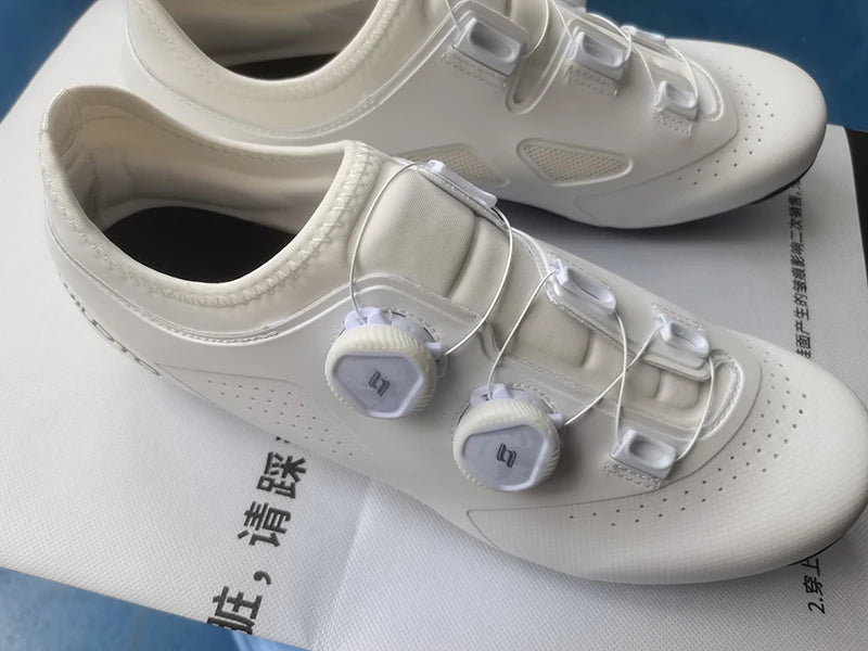 WILDTO Cycling Shoes Mens Road Bike Shoes Flat Speed New Hardness9 Glass Fiber Professional Cycling Sneakers SPD Cleats Footwear - Clikcy