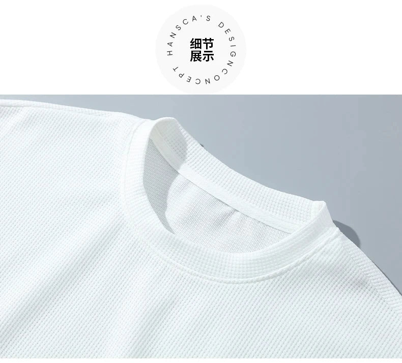 Summer men breathable quick dry jogging basketball sports suit fashion short-sleeved casual crewneck T-shirt + shorts two-piece - Clikcy