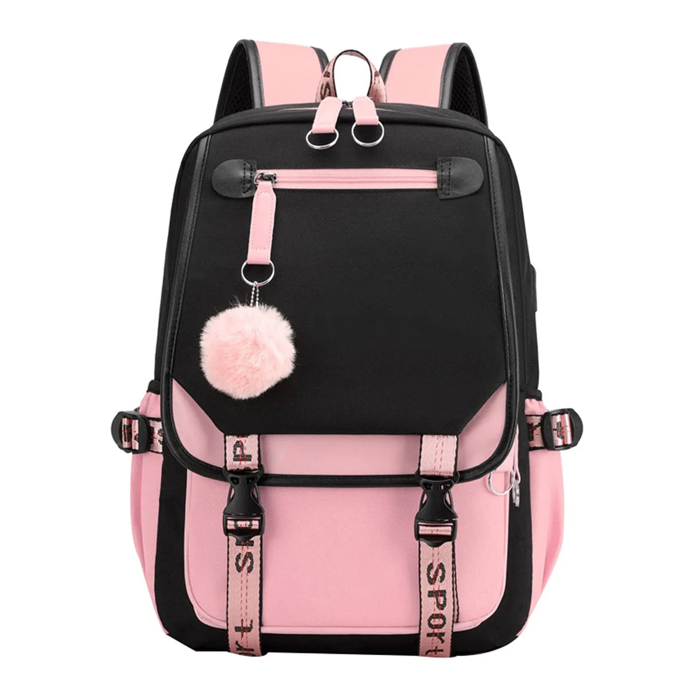 Backpack For Women Large Capacity School Travel Leisure School Bag College Backpacks With USB - Clikcy