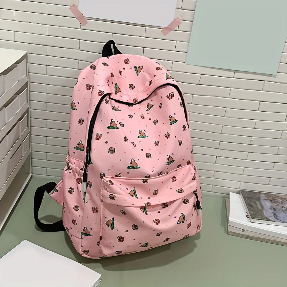 Instagram Cute Cartoon Printed Backpack Harajuku Ulzzang Japanese Soft Girl Bag Girl Backpack - Clikcy
