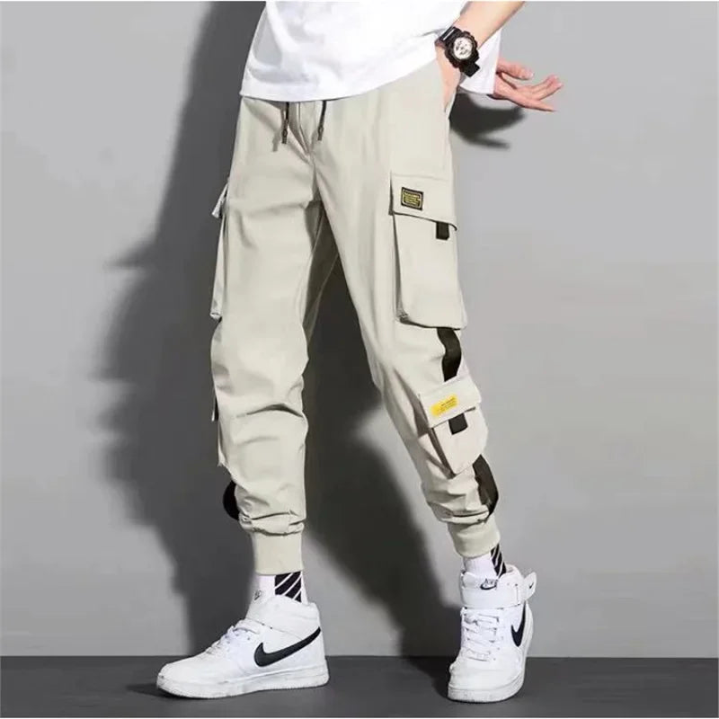 Men's Cargo Pants Summer Thin Work Trousers Loose-Fit Plus Sizes Casual Pants Sweatpants For Men - Clikcy