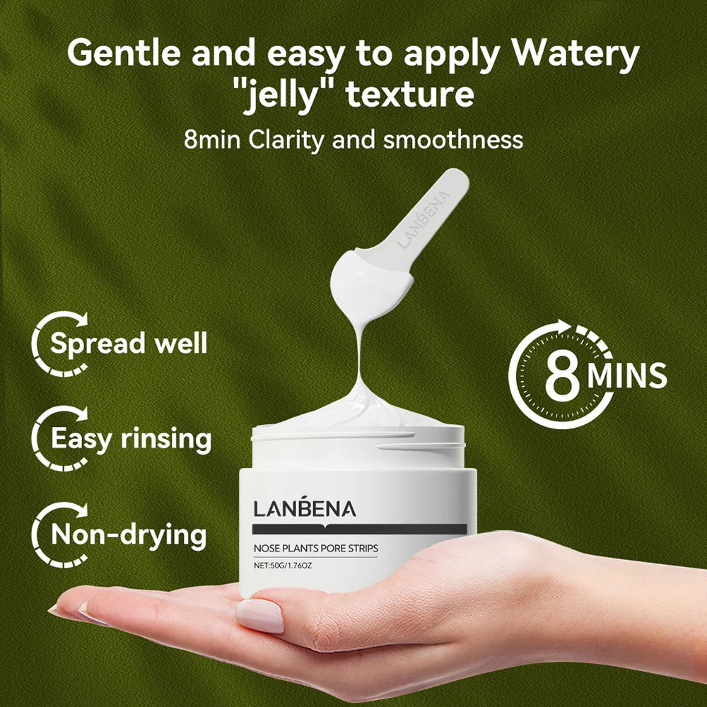 LANBENA New Style  Blackhead Remover Nose Mask Pore Strip Black Mask Peeling  Black Deep Cleansing Skin Care Beauty Health - Clikcy