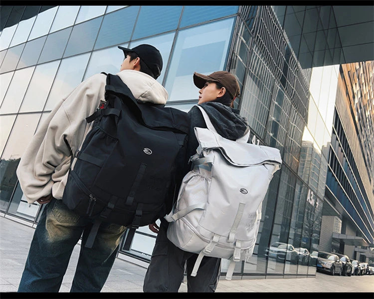 High Street Backpack for Men Women New Streetwear Bags Fashion Backpack Outdoor Leisure Unisex Couple Large Capacity Backpacks - Clikcy