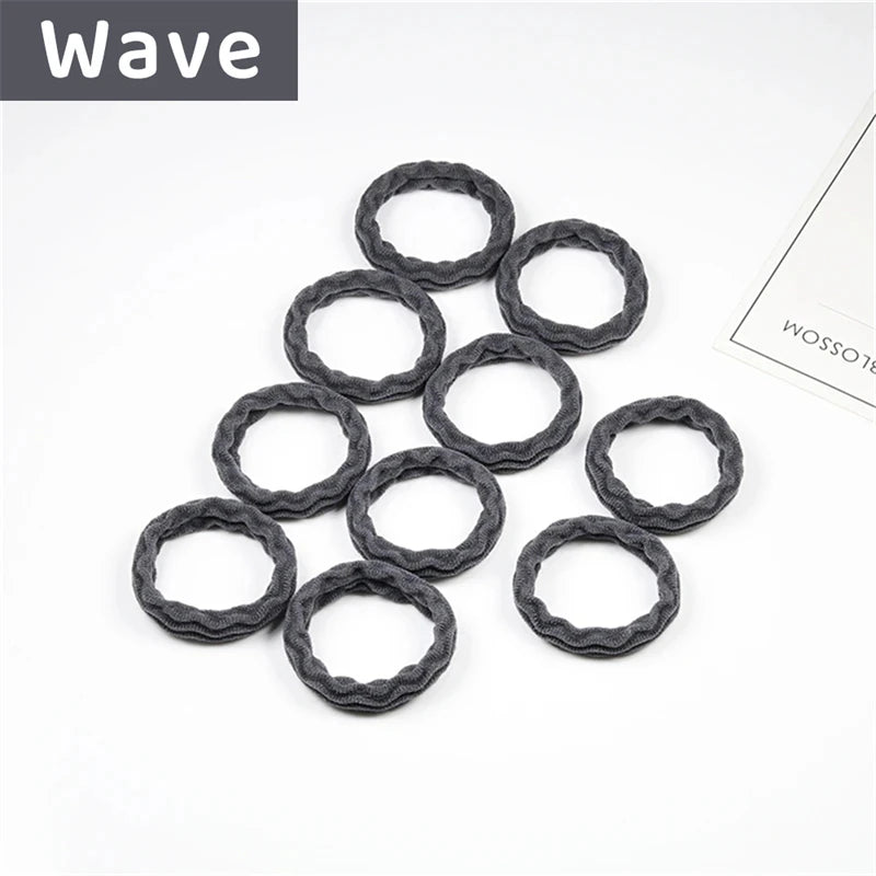 10PCS Women Girls Simple Basic Elastic Hair Bands Ties Scrunchie Ponytail Holder Rubber Bands Fashion Headband Hair Accessories - Clikcy